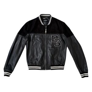 Dolce & Gabbana Black Leather Jacket
